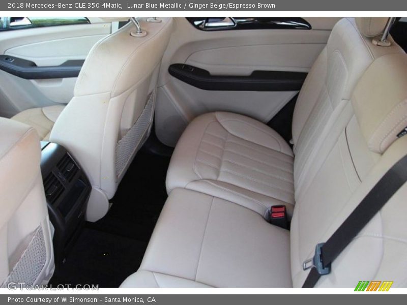Lunar Blue Metallic / Ginger Beige/Espresso Brown 2018 Mercedes-Benz GLE 350 4Matic