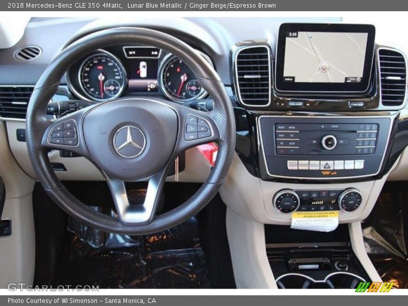 Lunar Blue Metallic / Ginger Beige/Espresso Brown 2018 Mercedes-Benz GLE 350 4Matic