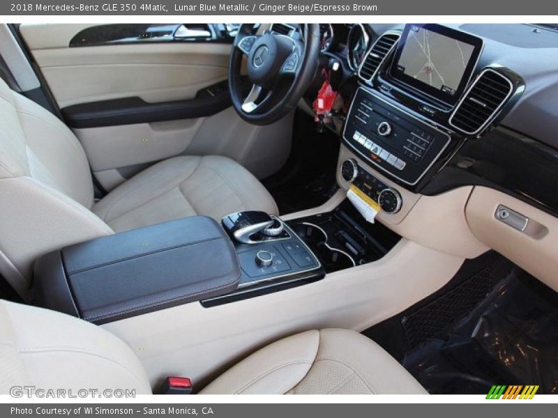 Lunar Blue Metallic / Ginger Beige/Espresso Brown 2018 Mercedes-Benz GLE 350 4Matic