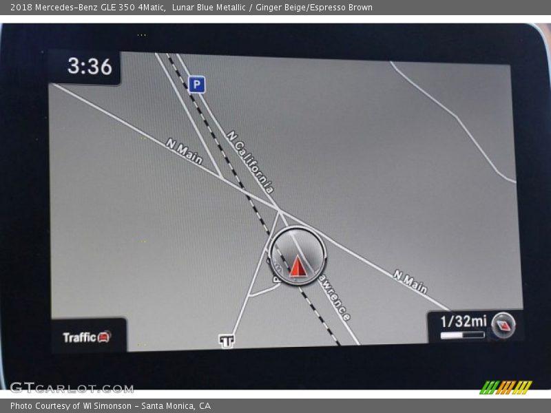 Lunar Blue Metallic / Ginger Beige/Espresso Brown 2018 Mercedes-Benz GLE 350 4Matic