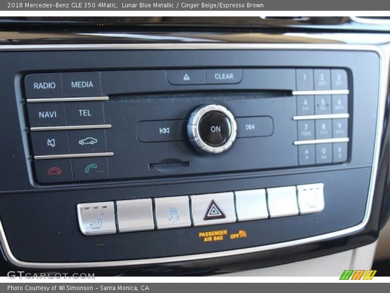 Lunar Blue Metallic / Ginger Beige/Espresso Brown 2018 Mercedes-Benz GLE 350 4Matic