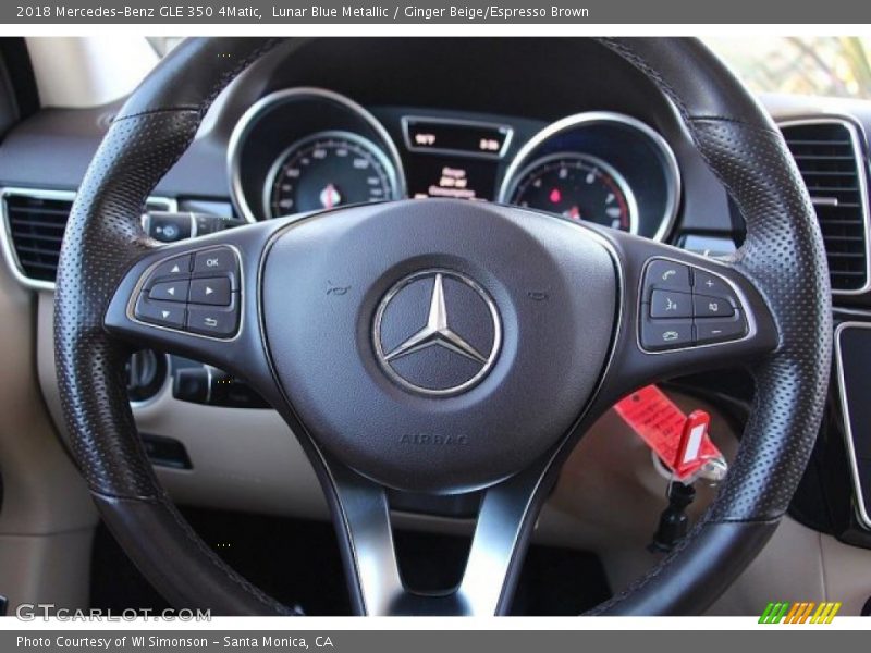Lunar Blue Metallic / Ginger Beige/Espresso Brown 2018 Mercedes-Benz GLE 350 4Matic