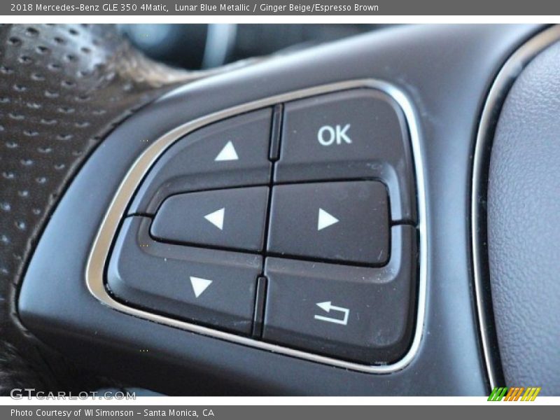 Lunar Blue Metallic / Ginger Beige/Espresso Brown 2018 Mercedes-Benz GLE 350 4Matic