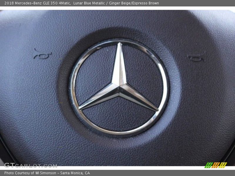 Lunar Blue Metallic / Ginger Beige/Espresso Brown 2018 Mercedes-Benz GLE 350 4Matic