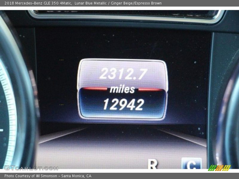 Lunar Blue Metallic / Ginger Beige/Espresso Brown 2018 Mercedes-Benz GLE 350 4Matic