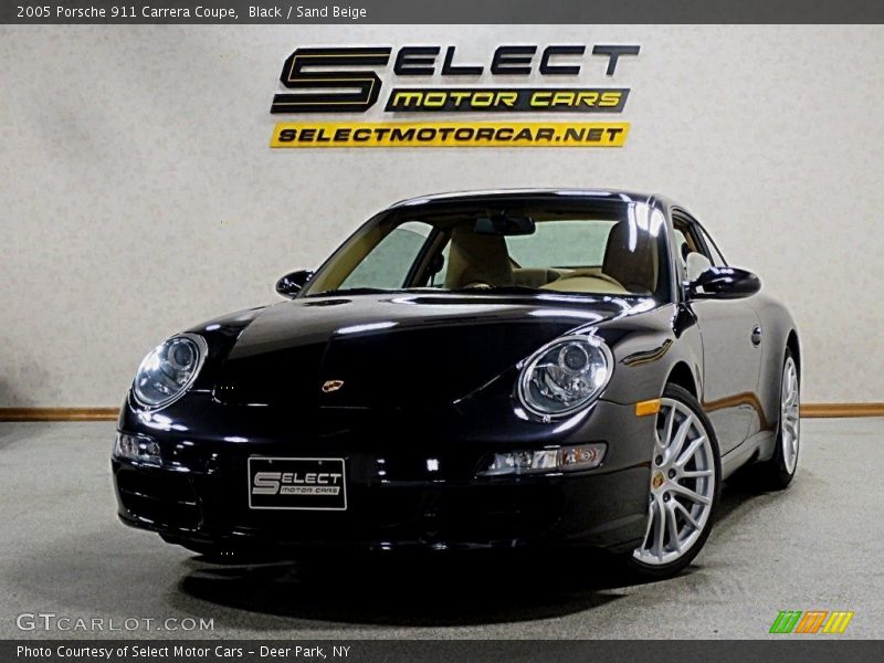 Black / Sand Beige 2005 Porsche 911 Carrera Coupe