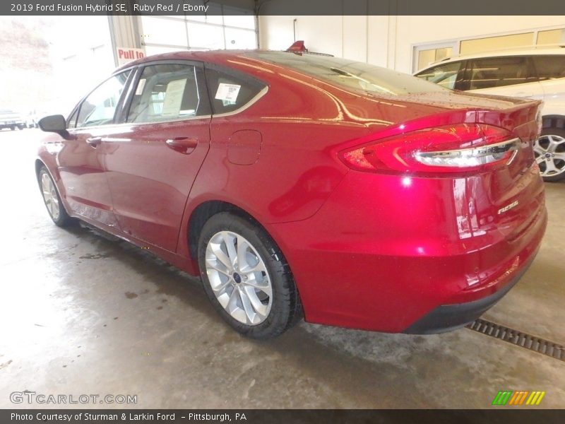 Ruby Red / Ebony 2019 Ford Fusion Hybrid SE