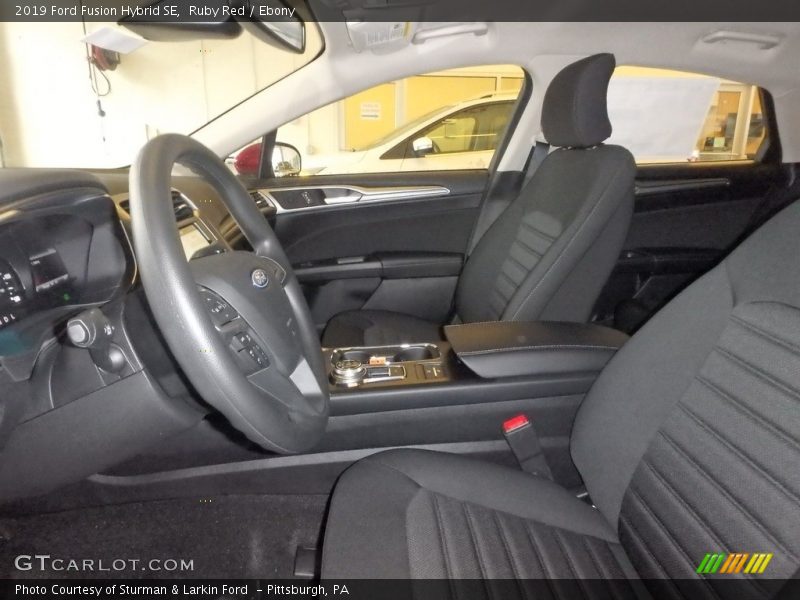 Ruby Red / Ebony 2019 Ford Fusion Hybrid SE
