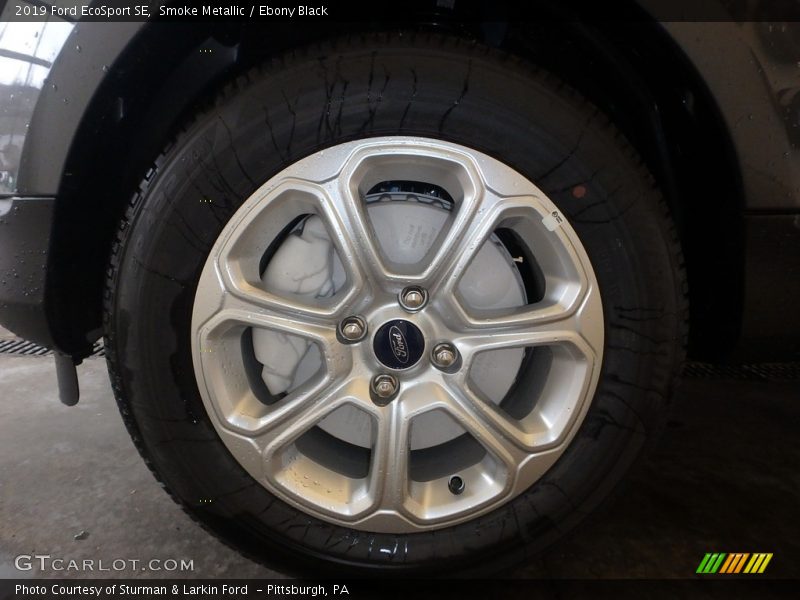 Smoke Metallic / Ebony Black 2019 Ford EcoSport SE