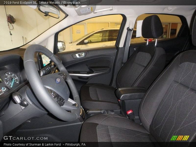 Smoke Metallic / Ebony Black 2019 Ford EcoSport SE