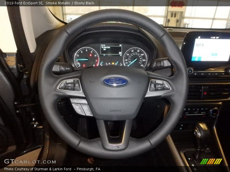 Smoke Metallic / Ebony Black 2019 Ford EcoSport SE