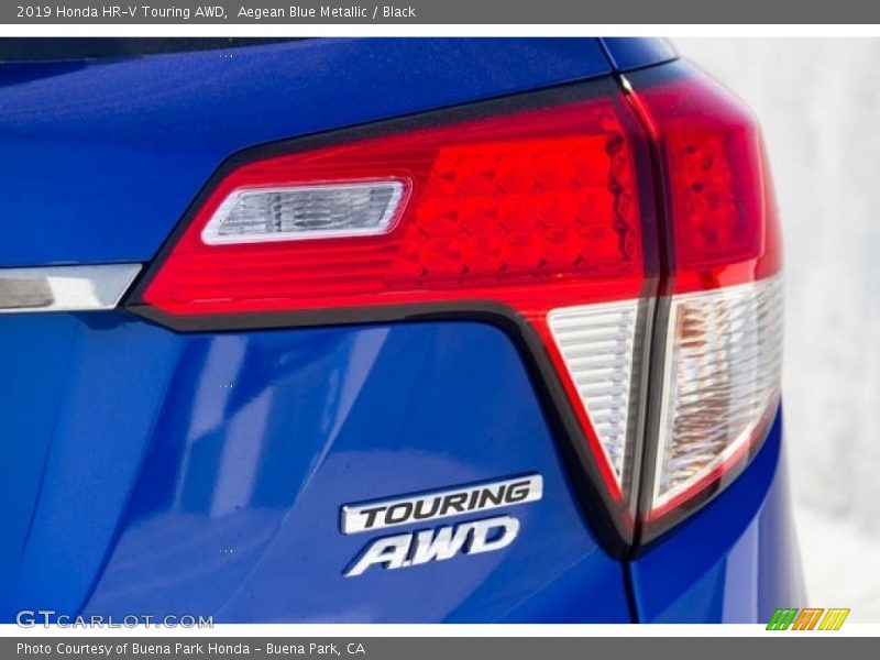 Aegean Blue Metallic / Black 2019 Honda HR-V Touring AWD