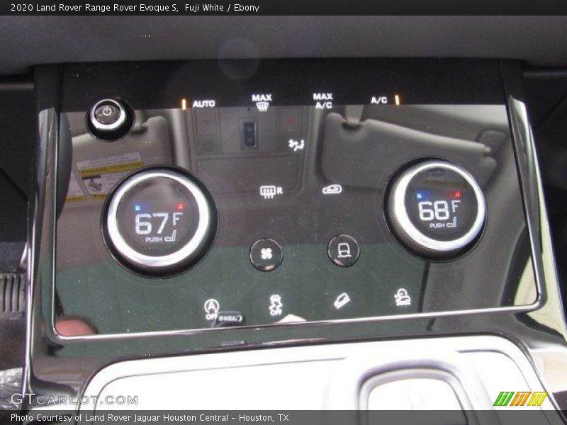 Controls of 2020 Range Rover Evoque S
