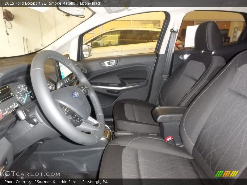 Smoke Metallic / Ebony Black 2019 Ford EcoSport SE