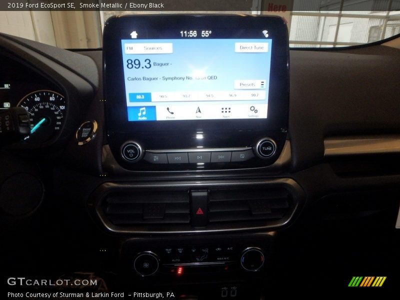 Smoke Metallic / Ebony Black 2019 Ford EcoSport SE