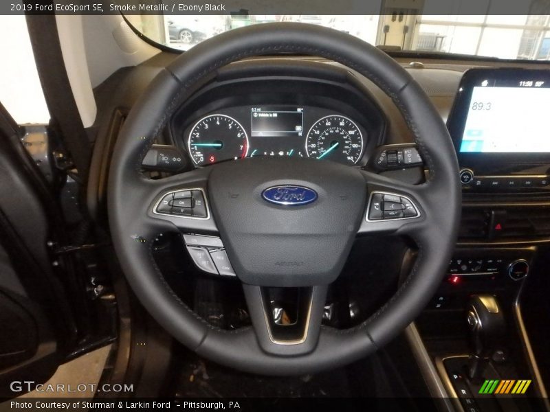 Smoke Metallic / Ebony Black 2019 Ford EcoSport SE