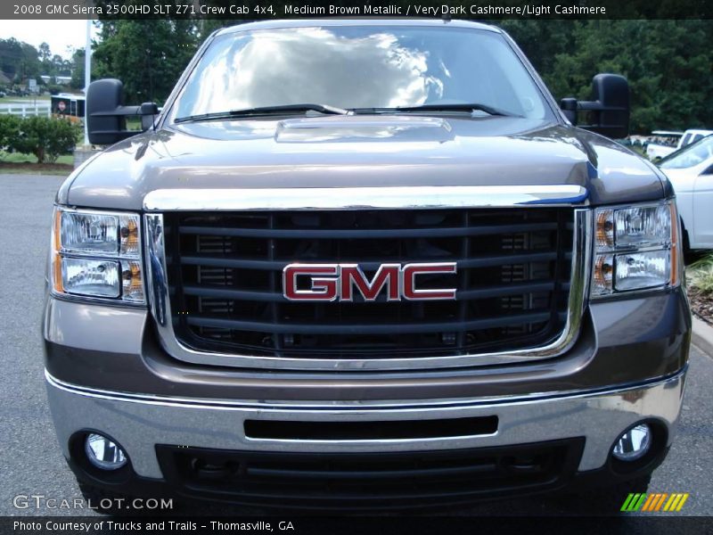Medium Brown Metallic / Very Dark Cashmere/Light Cashmere 2008 GMC Sierra 2500HD SLT Z71 Crew Cab 4x4