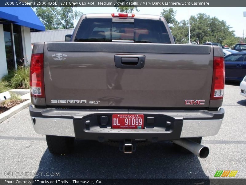 Medium Brown Metallic / Very Dark Cashmere/Light Cashmere 2008 GMC Sierra 2500HD SLT Z71 Crew Cab 4x4