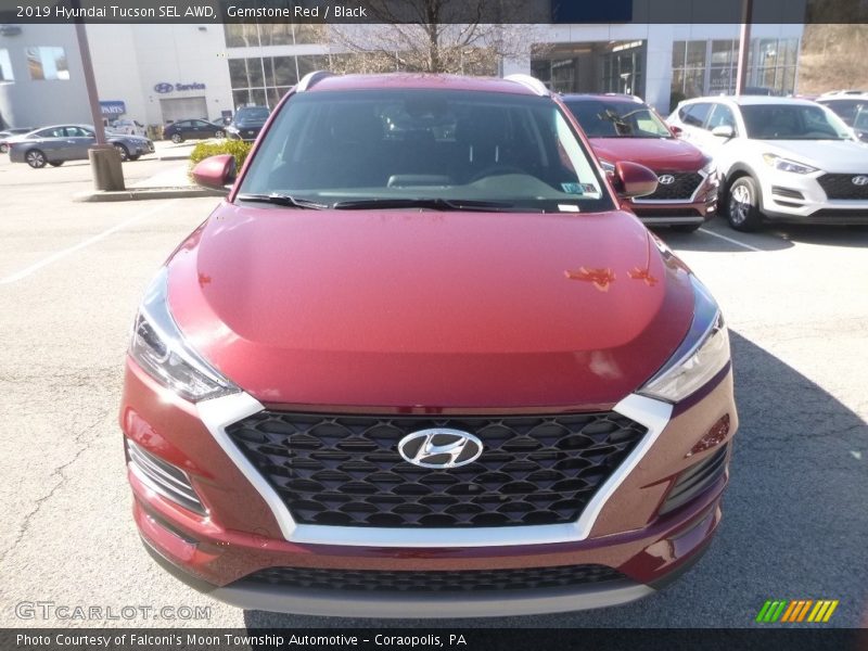 Gemstone Red / Black 2019 Hyundai Tucson SEL AWD