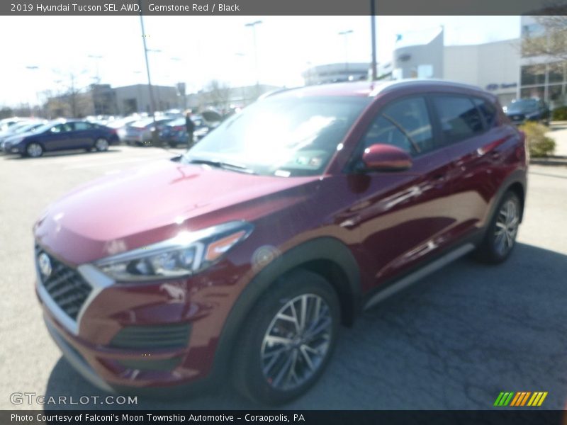 Gemstone Red / Black 2019 Hyundai Tucson SEL AWD