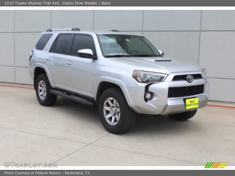 Classic Silver Metallic / Black 2015 Toyota 4Runner Trail 4x4