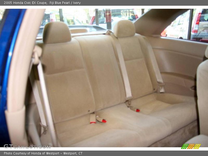 Fiji Blue Pearl / Ivory 2005 Honda Civic EX Coupe