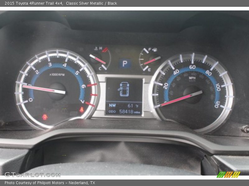 Classic Silver Metallic / Black 2015 Toyota 4Runner Trail 4x4