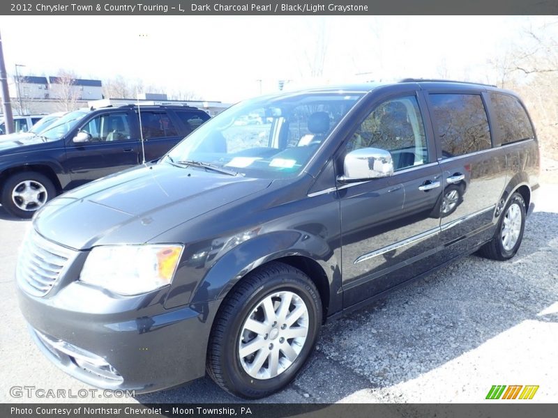 Dark Charcoal Pearl / Black/Light Graystone 2012 Chrysler Town & Country Touring - L
