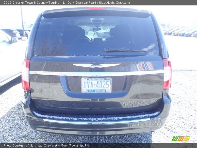 Dark Charcoal Pearl / Black/Light Graystone 2012 Chrysler Town & Country Touring - L