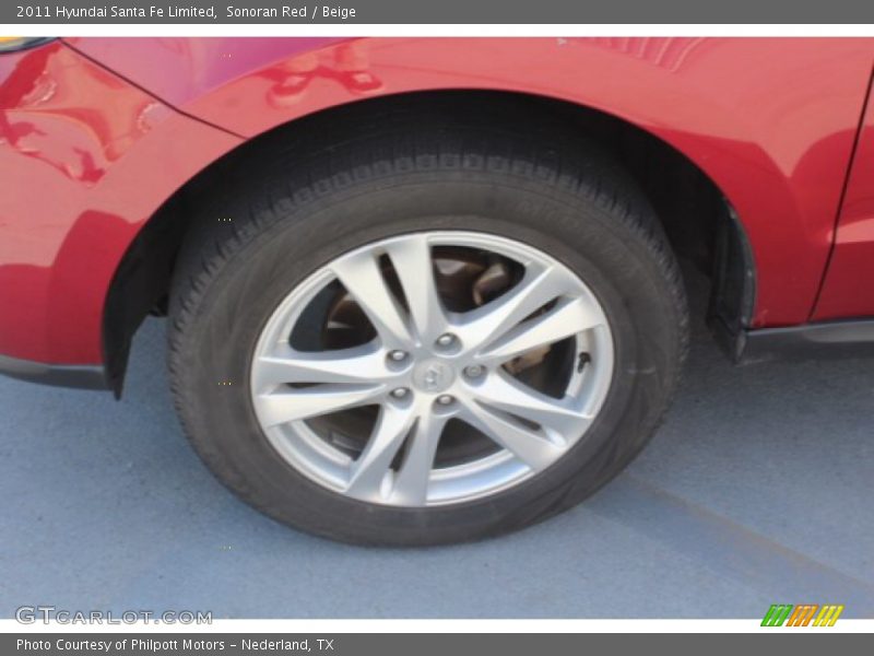 Sonoran Red / Beige 2011 Hyundai Santa Fe Limited