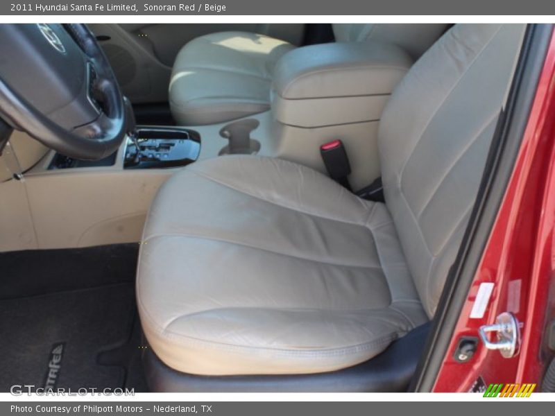 Sonoran Red / Beige 2011 Hyundai Santa Fe Limited