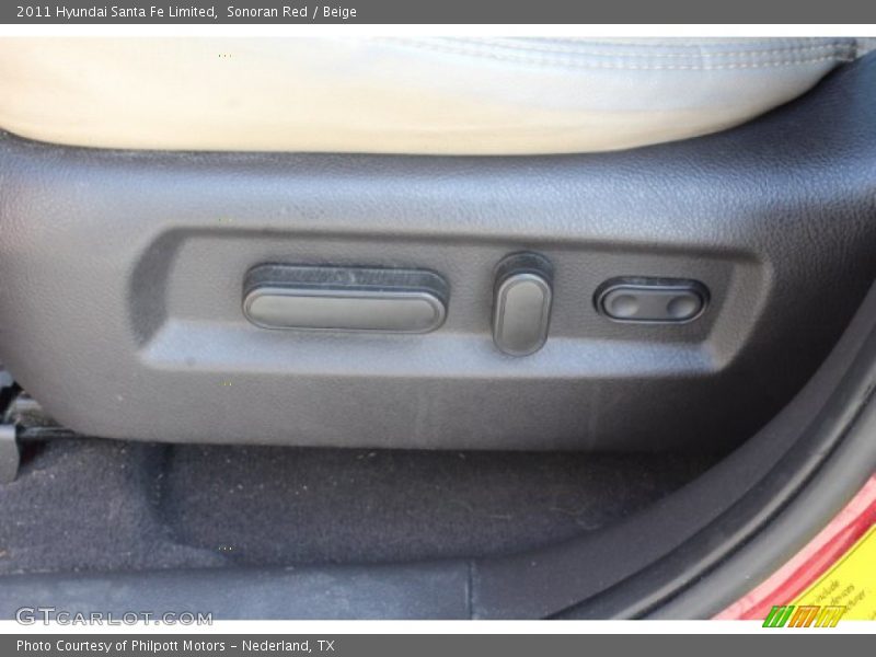 Sonoran Red / Beige 2011 Hyundai Santa Fe Limited