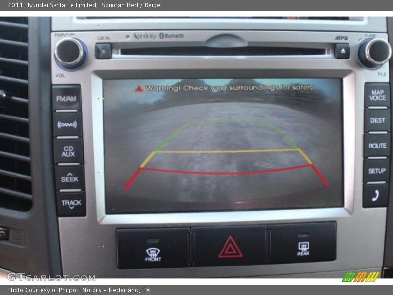 Sonoran Red / Beige 2011 Hyundai Santa Fe Limited