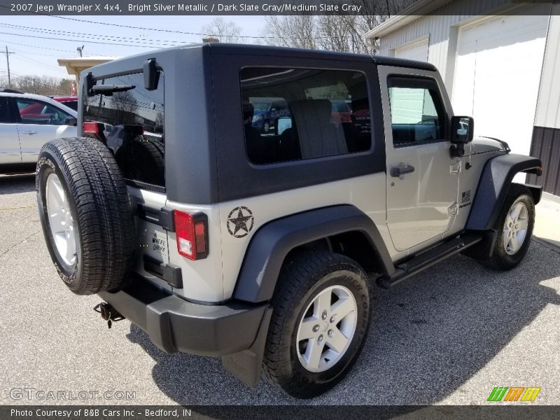 Bright Silver Metallic / Dark Slate Gray/Medium Slate Gray 2007 Jeep Wrangler X 4x4