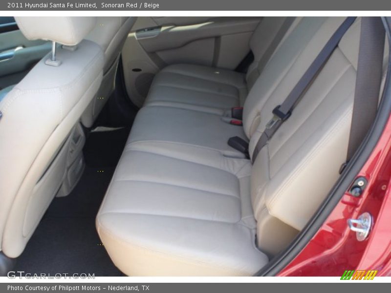 Sonoran Red / Beige 2011 Hyundai Santa Fe Limited