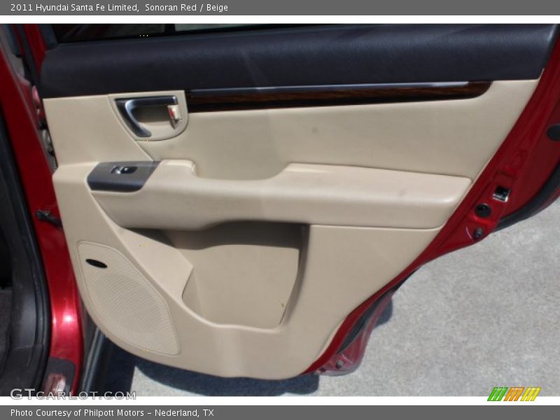 Sonoran Red / Beige 2011 Hyundai Santa Fe Limited
