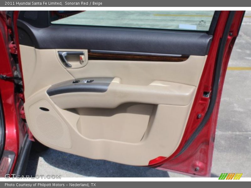 Sonoran Red / Beige 2011 Hyundai Santa Fe Limited