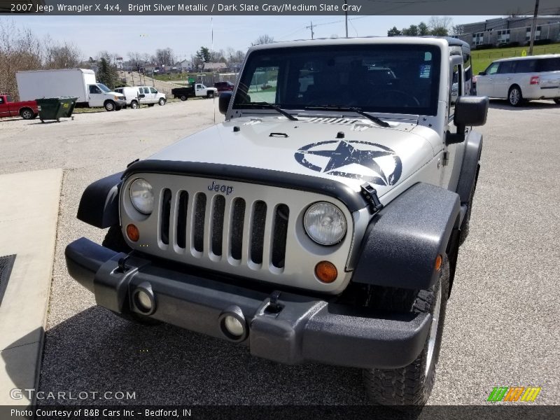 Bright Silver Metallic / Dark Slate Gray/Medium Slate Gray 2007 Jeep Wrangler X 4x4