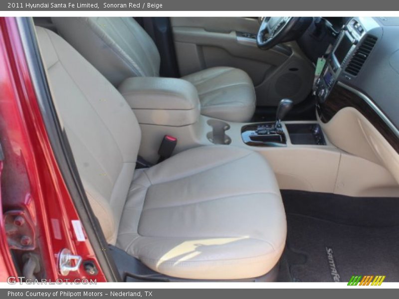 Sonoran Red / Beige 2011 Hyundai Santa Fe Limited