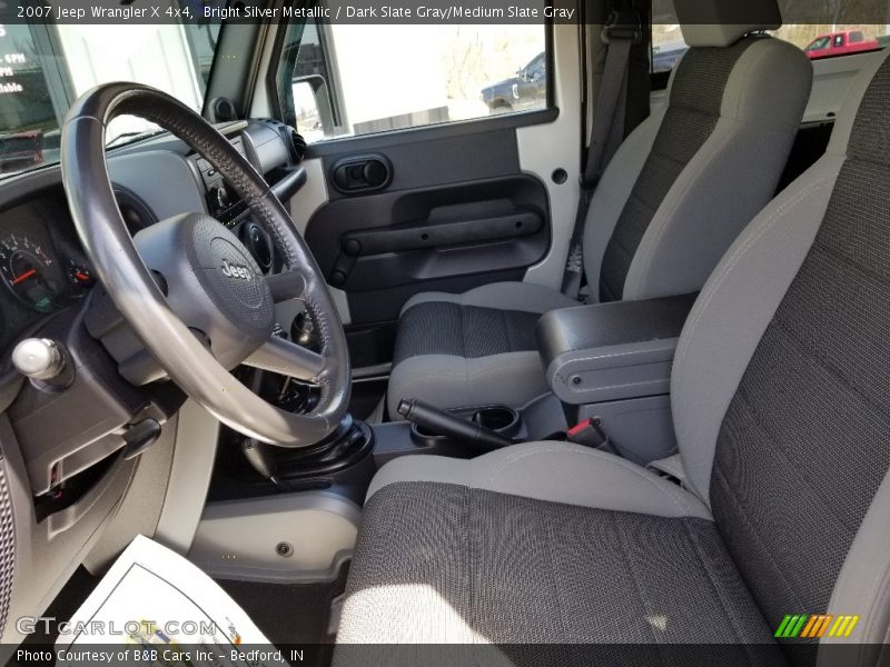 Bright Silver Metallic / Dark Slate Gray/Medium Slate Gray 2007 Jeep Wrangler X 4x4