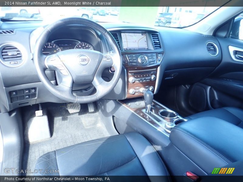 Moonlight White / Charcoal 2014 Nissan Pathfinder SL AWD