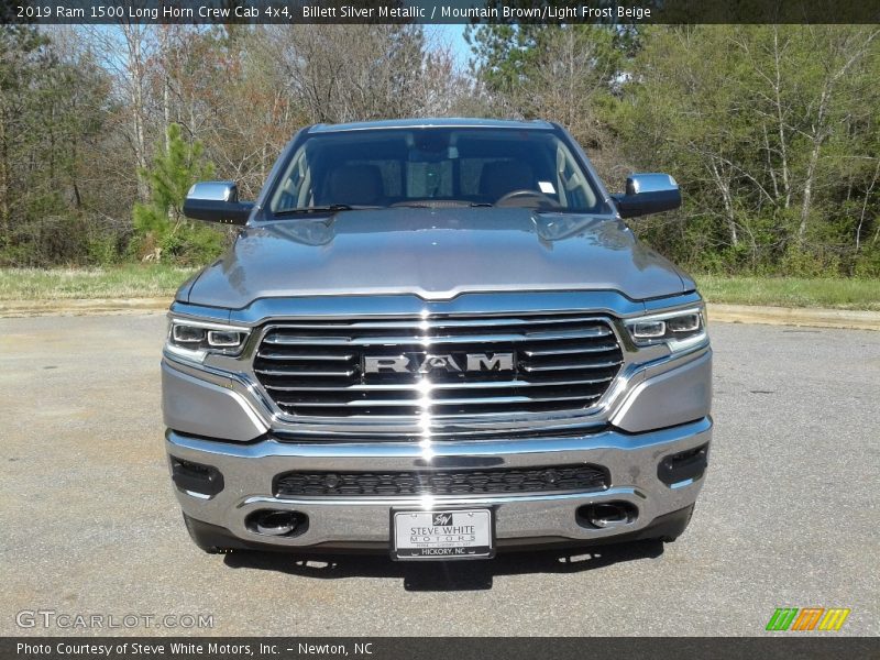 Billett Silver Metallic / Mountain Brown/Light Frost Beige 2019 Ram 1500 Long Horn Crew Cab 4x4