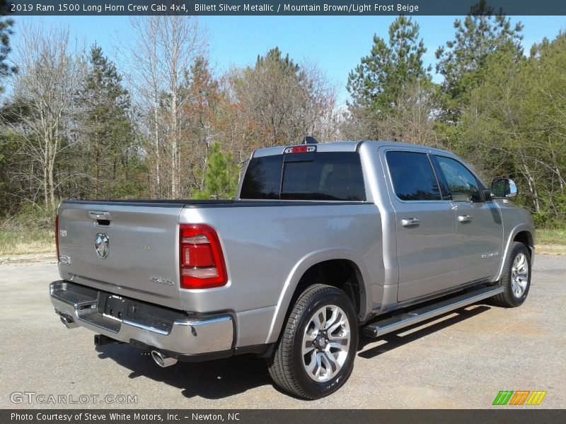 Billett Silver Metallic / Mountain Brown/Light Frost Beige 2019 Ram 1500 Long Horn Crew Cab 4x4