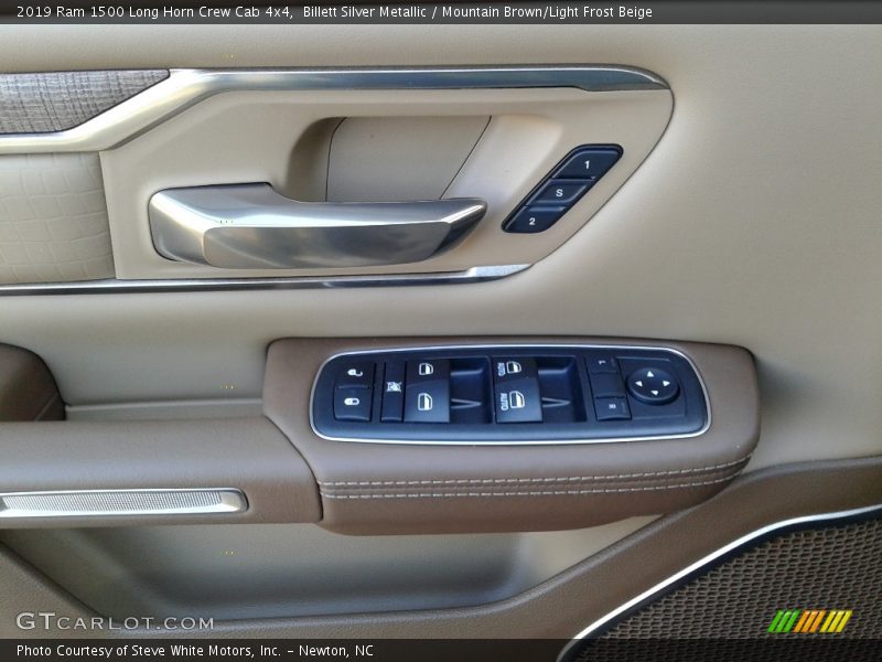 Billett Silver Metallic / Mountain Brown/Light Frost Beige 2019 Ram 1500 Long Horn Crew Cab 4x4