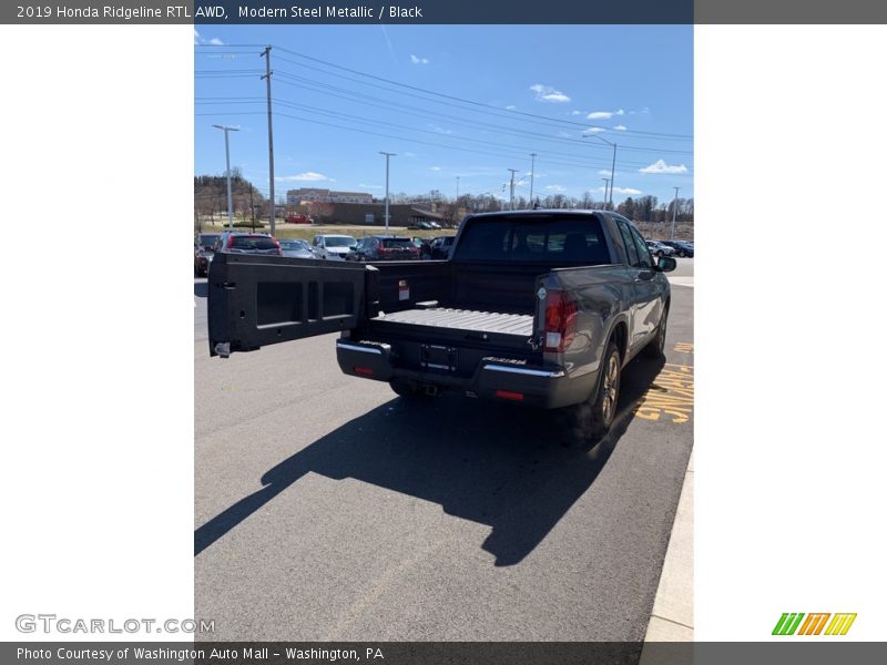 Modern Steel Metallic / Black 2019 Honda Ridgeline RTL AWD