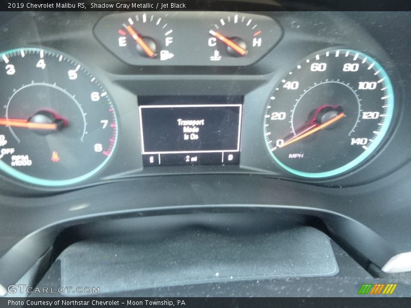 Shadow Gray Metallic / Jet Black 2019 Chevrolet Malibu RS