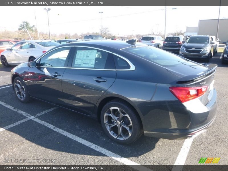 Shadow Gray Metallic / Jet Black 2019 Chevrolet Malibu RS