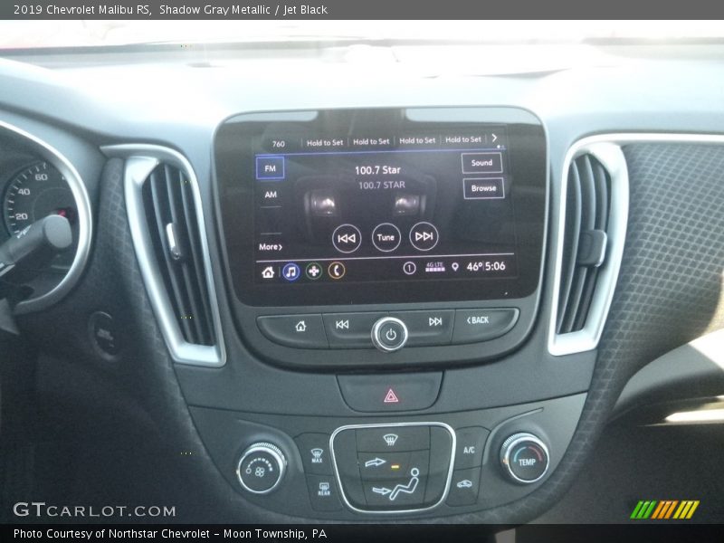 Shadow Gray Metallic / Jet Black 2019 Chevrolet Malibu RS