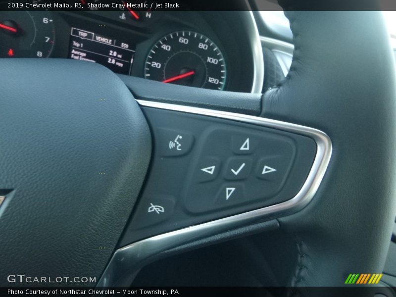 Shadow Gray Metallic / Jet Black 2019 Chevrolet Malibu RS