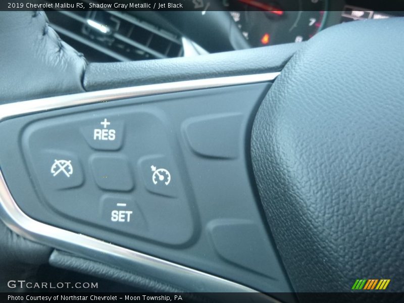 Shadow Gray Metallic / Jet Black 2019 Chevrolet Malibu RS